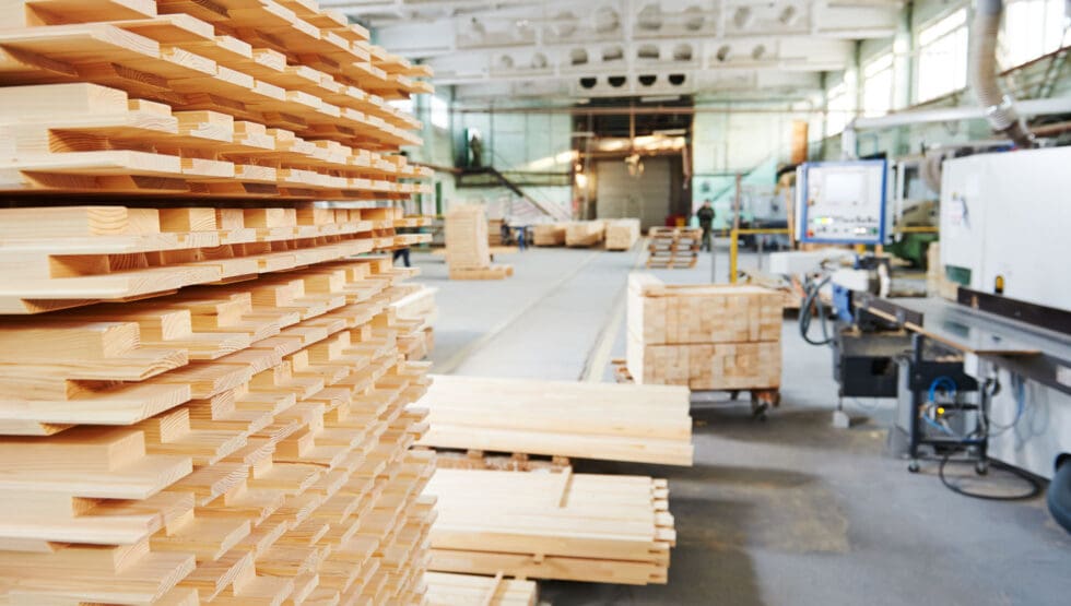 Lumber Yard for Manufacturers Trio Forest Product Inc.